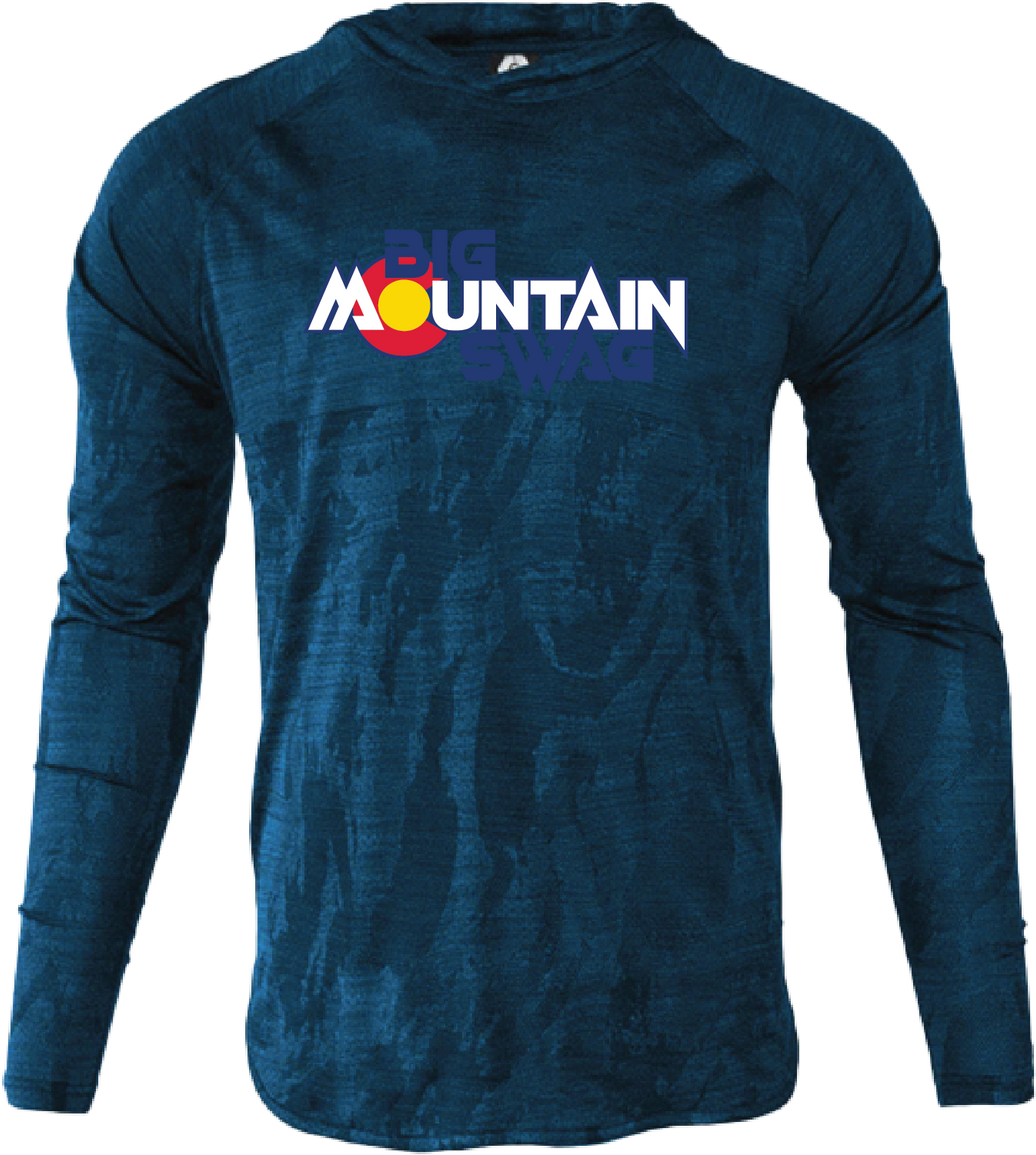 Men's Navy Camo Droptail Lightweight Hoodie