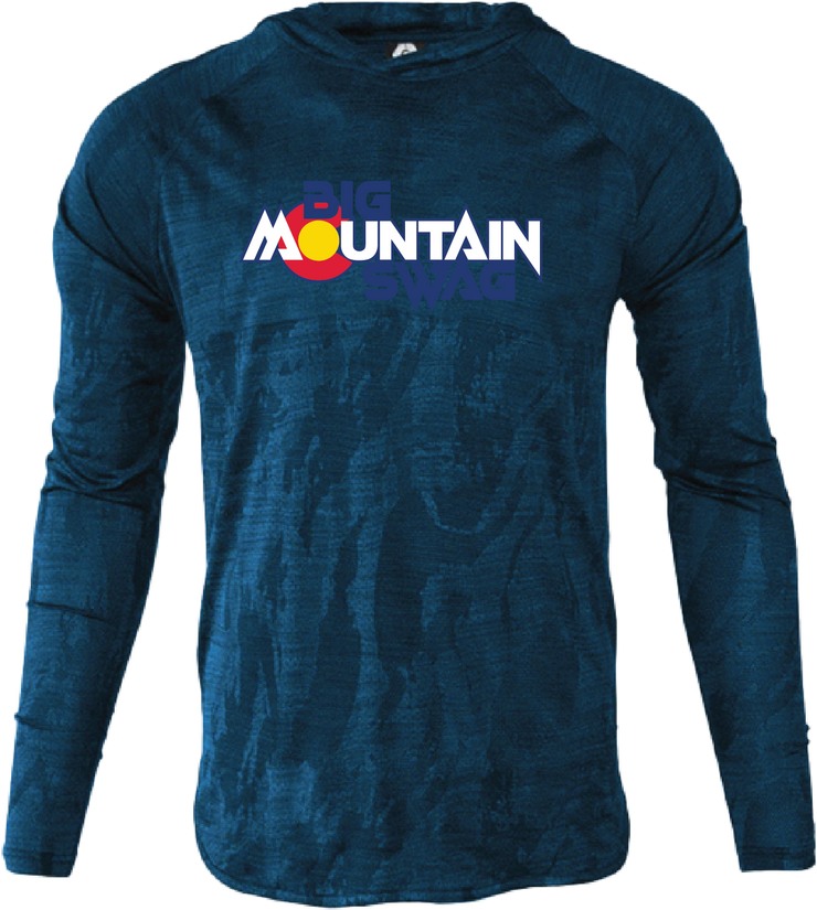 Men's Navy Camo Droptail Lightweight Hoodie