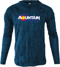 Men's Navy Camo Droptail Lightweight Hoodie