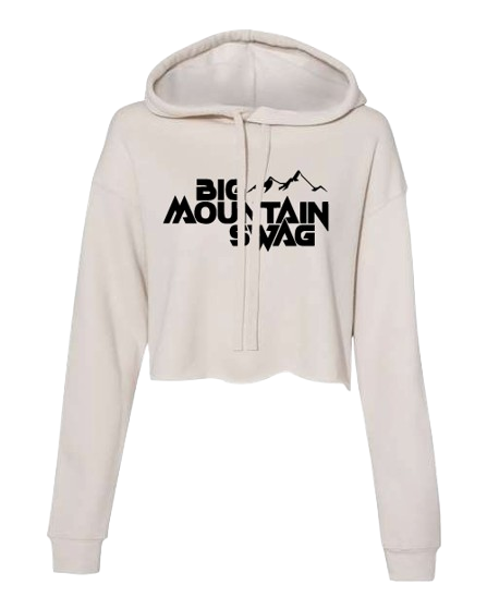 Crop Hoodie BMS Classic Black Peak