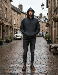 Embossed Black BMS Hoodie