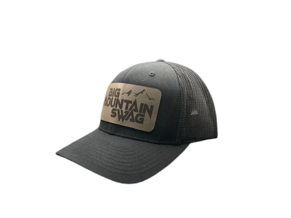 The Black Trucker with BMS Classic Peak Leather Patch