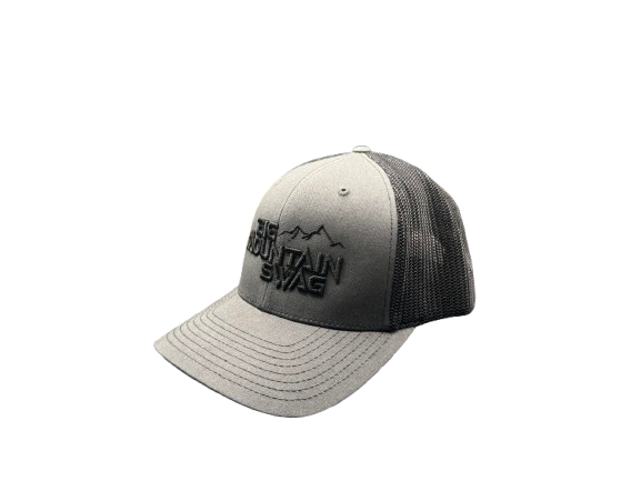 The Charcoal / Black Trucker with BMS Classic Black Peak