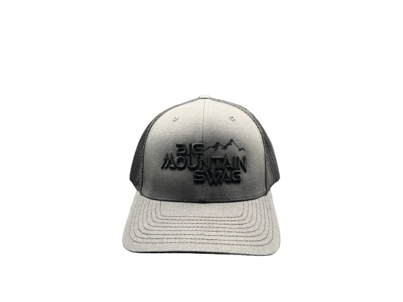 The Charcoal / Black Trucker with BMS Classic Black Peak