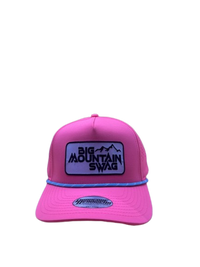 The Hardcore Pink Trucker with BMS Classic Black Peak Patch