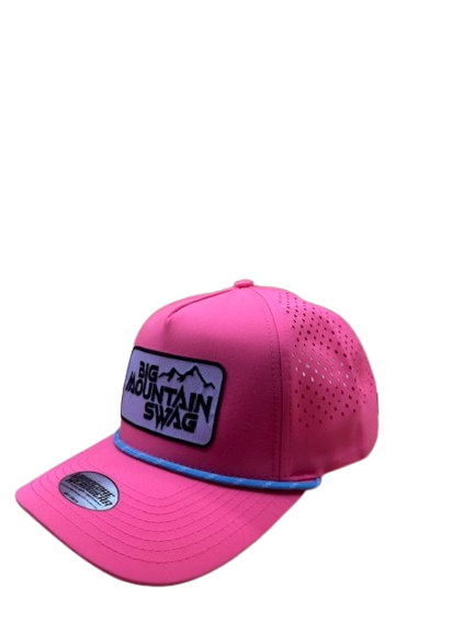 The Hardcore Pink Trucker with BMS Classic Black Peak Patch
