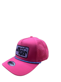 The Hardcore Pink Trucker with BMS Classic Black Peak Patch