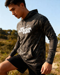 Men's Carbon Camo Droptail Lightweight Hoodie