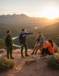 Men's Navy Camo Droptail Lightweight Hoodie