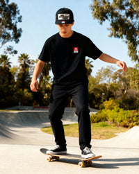 The Black Highline with BMS Classic Black Peak Patch