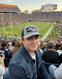 The Trucker in Heather Grey / Black with BMS Classic White Peak Patch