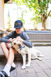 The Black Trucker with BMS Classic Peak Leather Patch