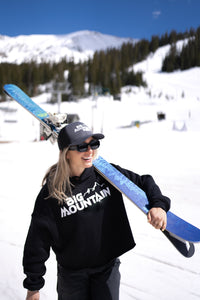 Crop Hoodie BMS Classic White Peak