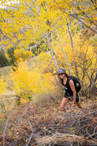 Black Racerback Tank BMS Classic White Peak Logo