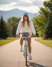 The Hardcore Cotton Candy Trucker with BMS Classic Black Peak Patch