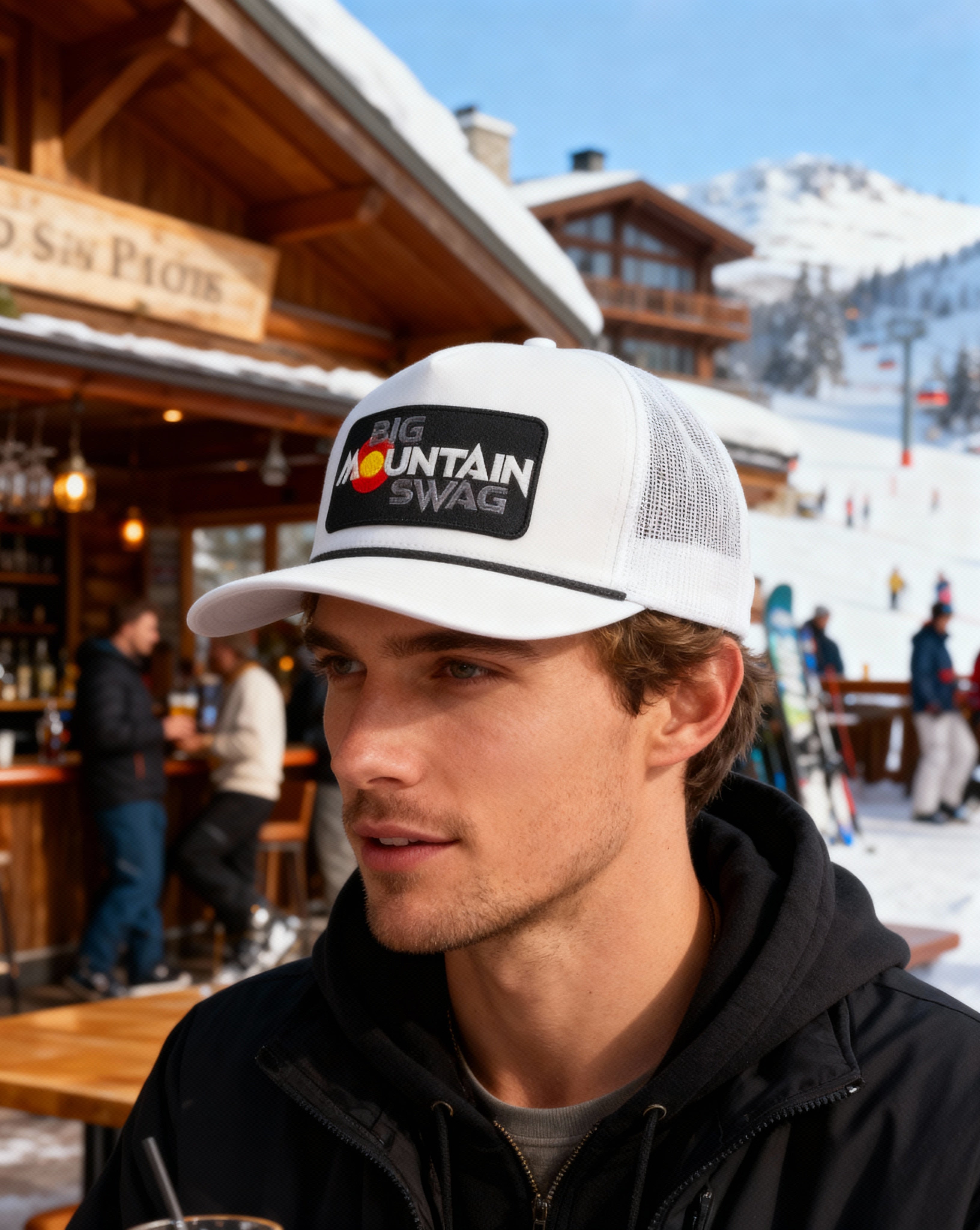 The Hardcore White Trucker with BMS Colorado Classic