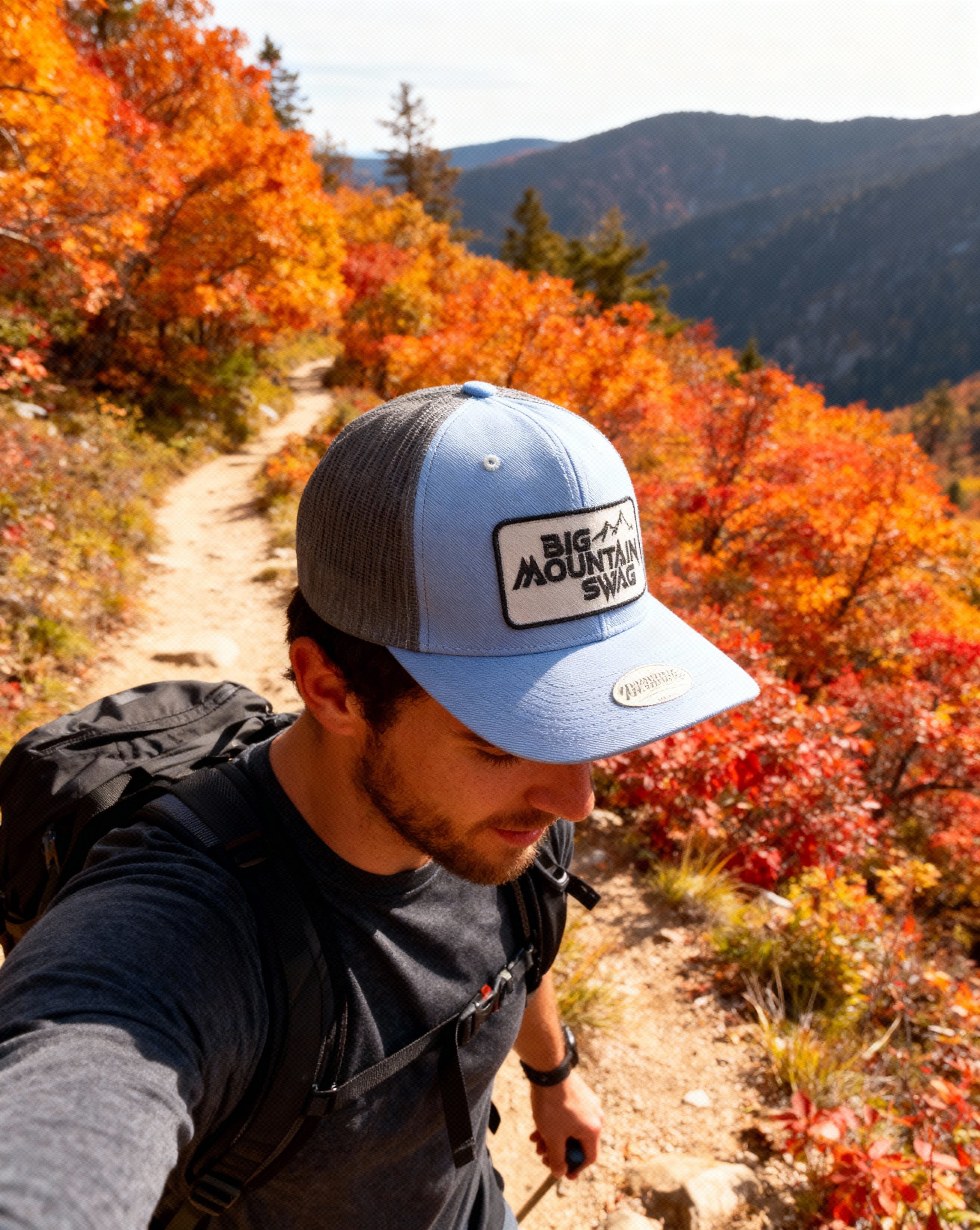 The Hardcore Carolina Trucker with BMS Classic Black Peak