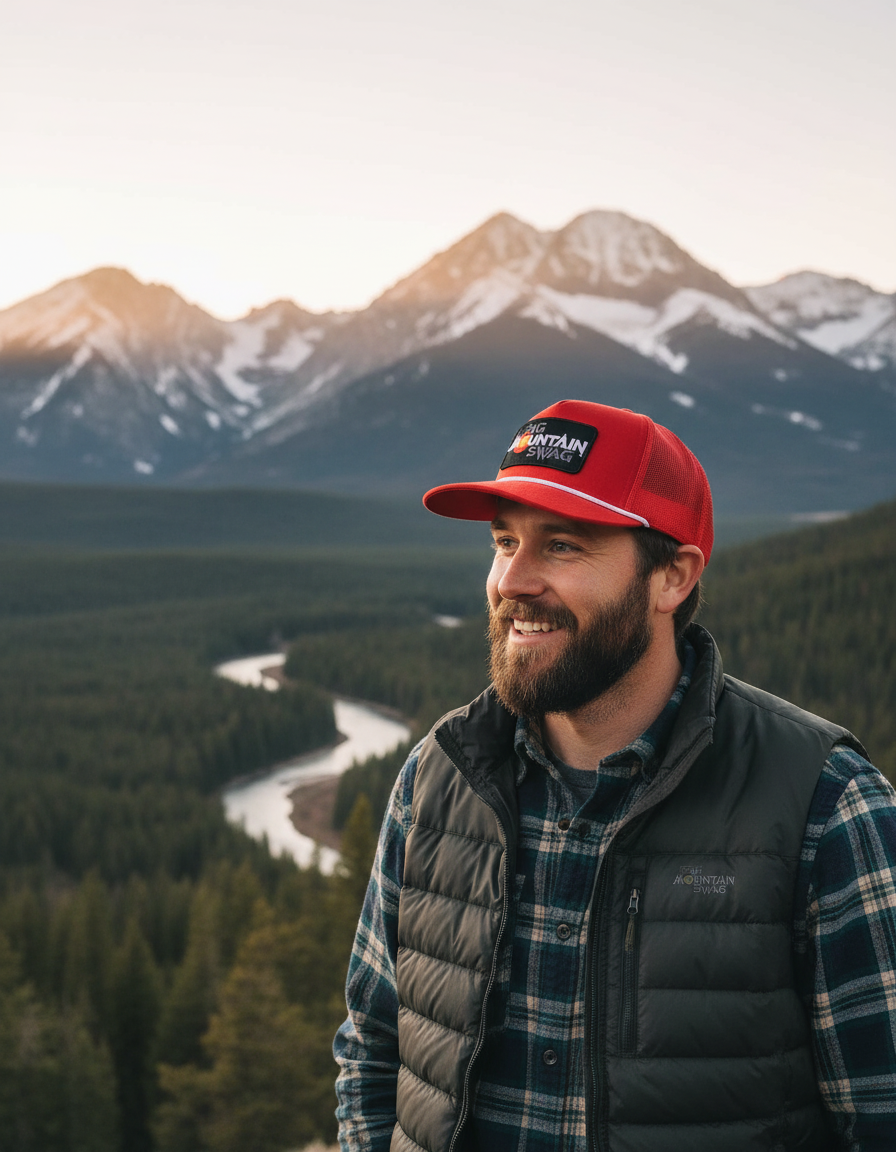 The Hardcore Red Trucker with BMS Colorado Classic Peak