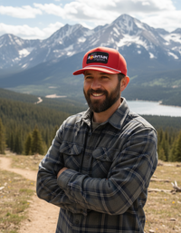 The Hardcore Red Trucker with BMS Colorado Classic Peak